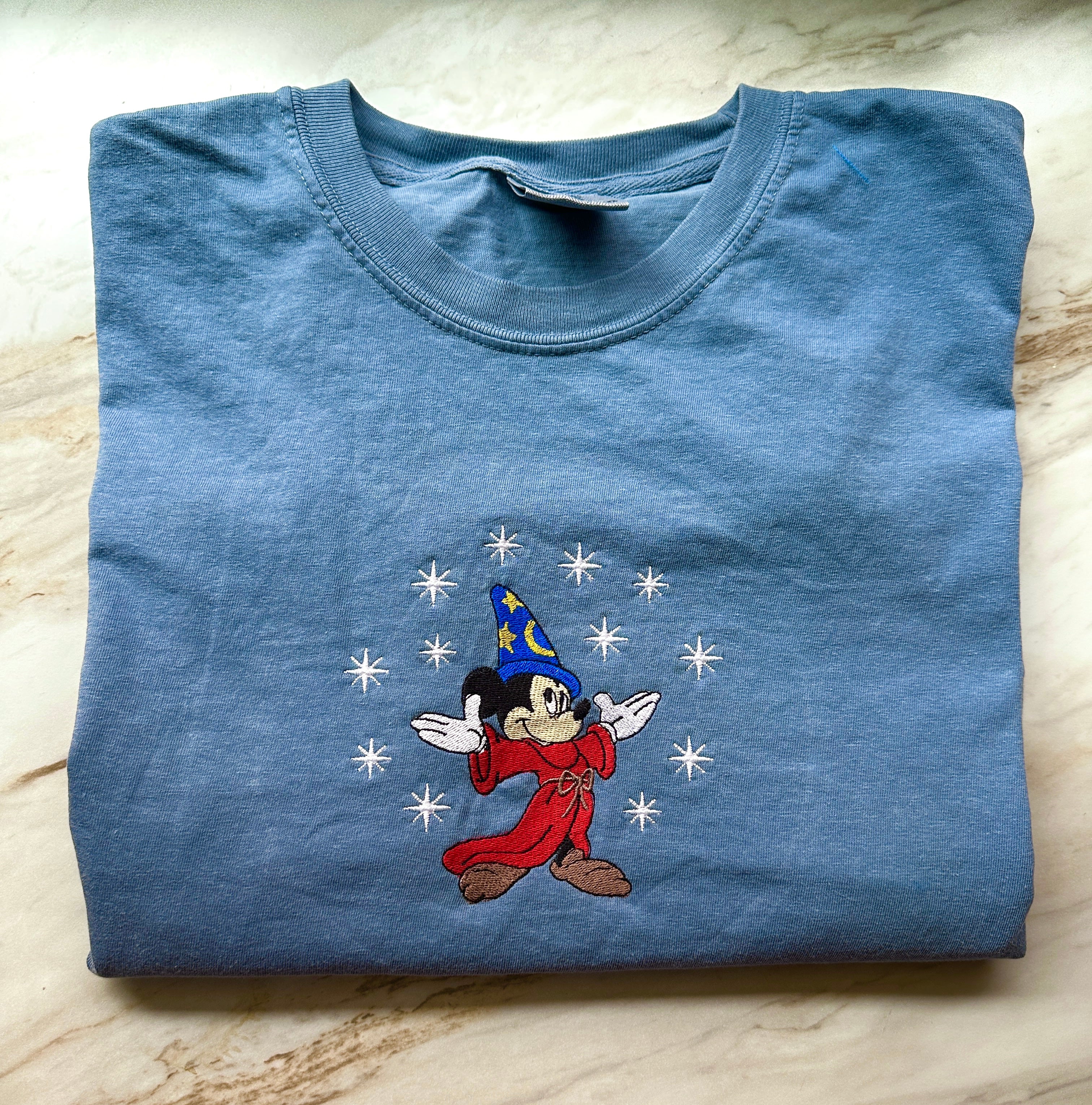 Retro Mickey Fantasia Sorcerer Comfort Colors Shirt, Walt Disney